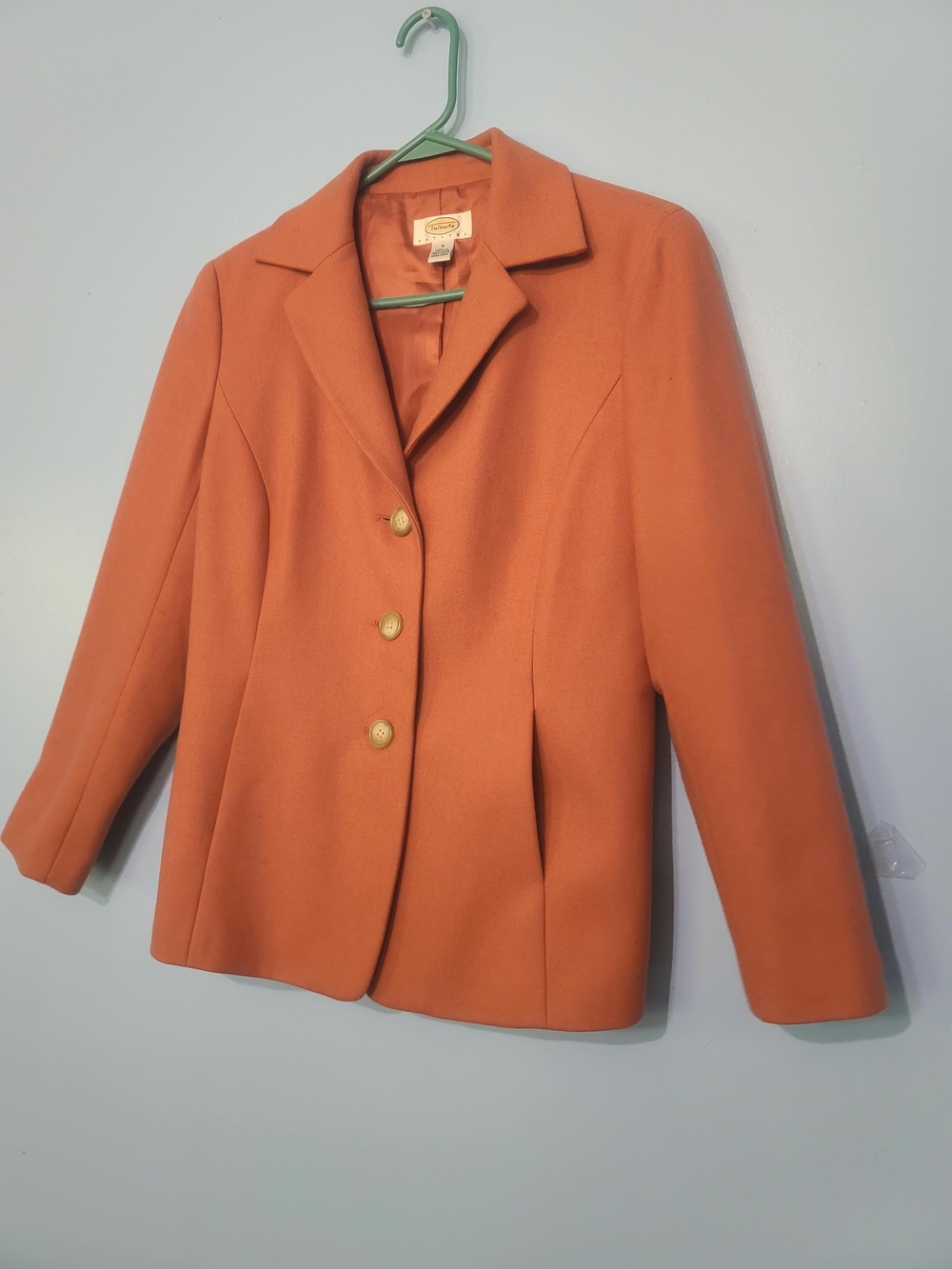 Talbots Orange Tailored Women's Blazer Jacket